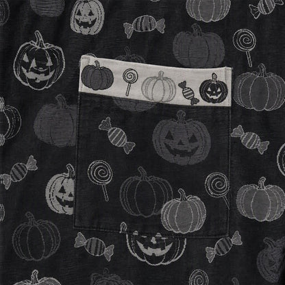Halloween-Kürbis-Süßigkeiten-Baumwollkimono-Bademantel - image 4