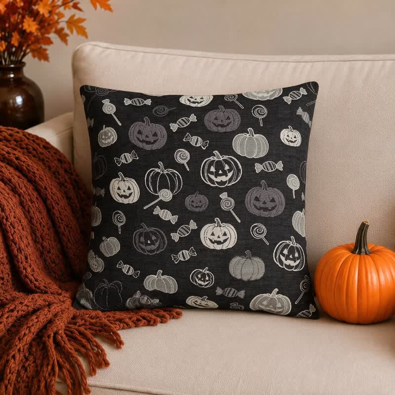 Halloween-Kürbis-Süßigkeiten-Baumwollkissen - image 3