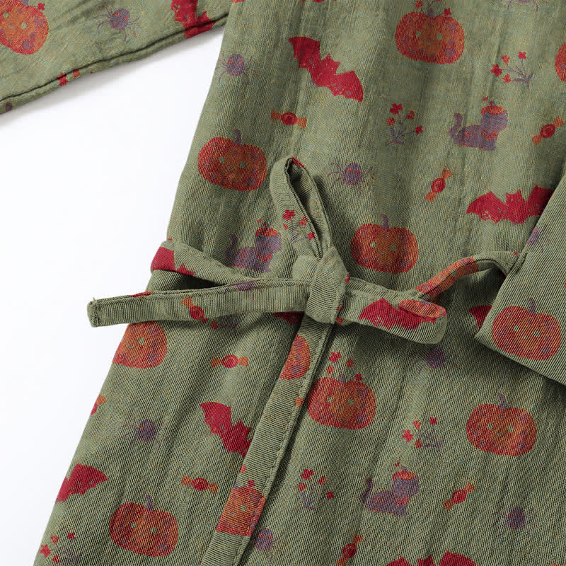 Halloween Kürbis Fledermaus Baumwollpyjama-Set - image 15