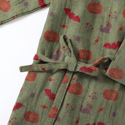 Halloween Kürbis Fledermaus Baumwollpyjama-Set - image 15