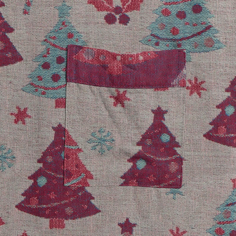 Kimono-Bademantel aus Baumwollgaze mit Weihnachtsbaummotiv - image 23