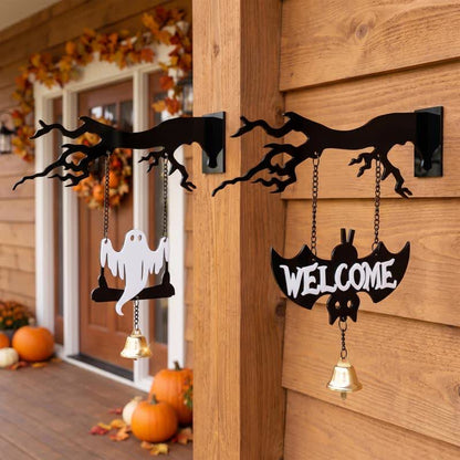 Gruseliger Halloween-Baumzweig-Hängeschmuck - Set 2 Muster - 4 Stück - 3 Zoll breit x 50cm x 50cm L - image 0