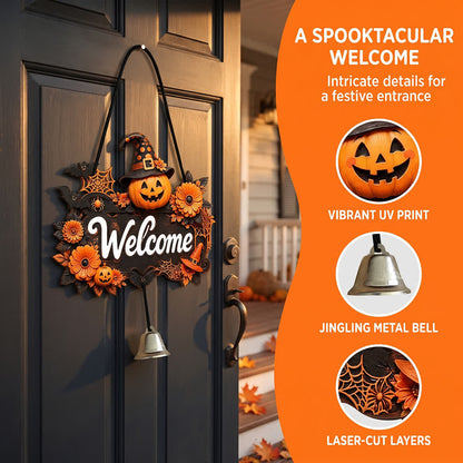 Gotisches Halloween-Türschild aus Holz - image 4