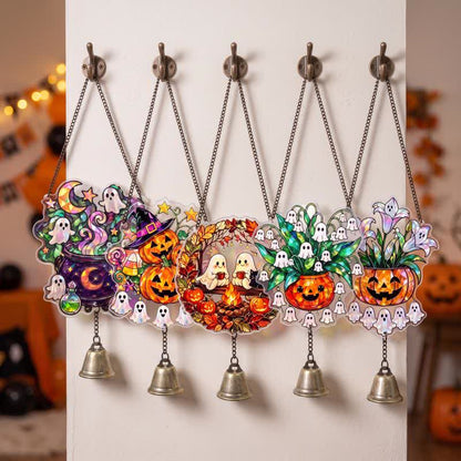 Halloween-Acryl-Sonnenfänger-Hängeornament mit Glocke - Set mit 5 Mustern - 5 Stück - image 8