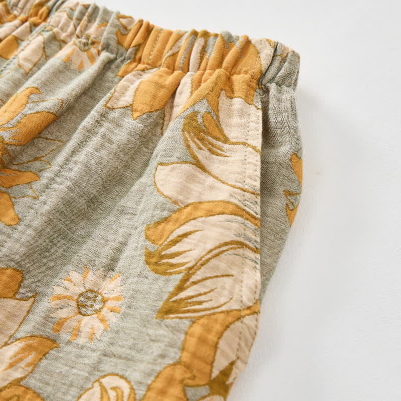 Loungewear-Set mit Sonnenblumenblüten-Trägern - image 6