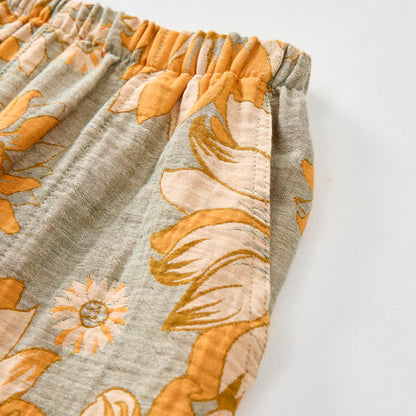Loungewear-Set mit Sonnenblumenblüten-Trägern - image 6