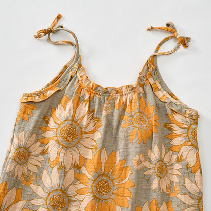 Loungewear-Set mit Sonnenblumenblüten-Trägern - image 2