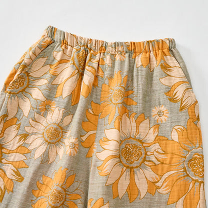 Loungewear-Set mit Sonnenblumenblüten-Trägern - image 3