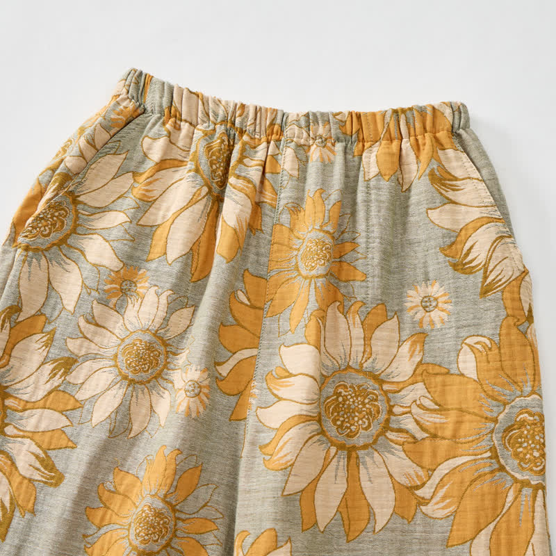 Loungewear-Set mit Sonnenblumenblüten-Trägern - image 11