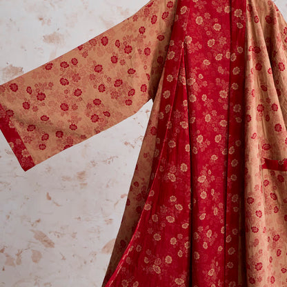 Retro-Kimono aus Baumwollgaze mit Blumenmuster - image 11