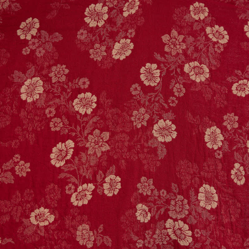Retro-Kimono aus Baumwollgaze mit Blumenmuster - image 7