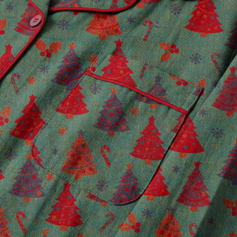 Weihnachtsbaum-Loungewear-Set aus Baumwollgaze - image 11