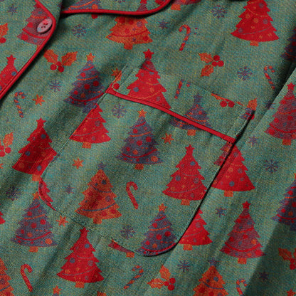 Weihnachtsbaum-Loungewear-Set aus Baumwollgaze - image 11