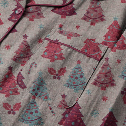 Weihnachtsbaum-Loungewear-Set aus Baumwollgaze - image 23
