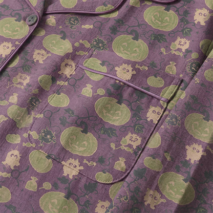Verspieltes Halloween-Kürbis-Loungewear-Set - image 9