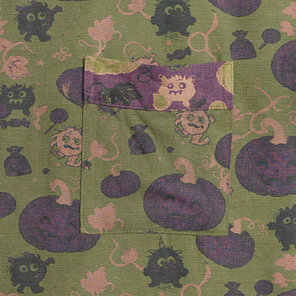Halloween Kürbis Monster Baumwollkimono-Bademantel - image 9