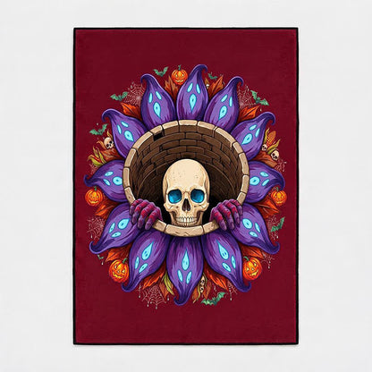 Gothic-Totenkopf-Teppich für Halloween, rutschfest - image 6