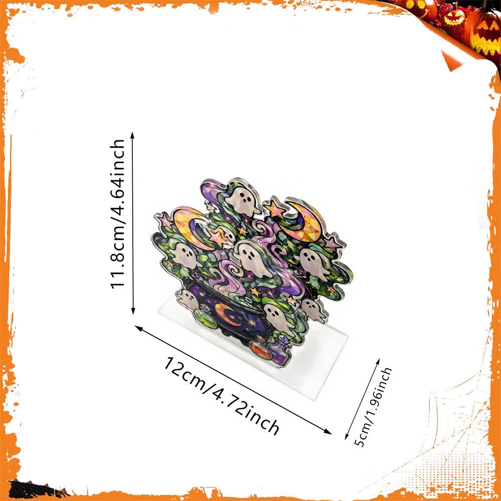 Niedlicher Halloween-Serviettenhalter aus Acryl in Geisterform - Pastellzauber - 4 Stück - image 7