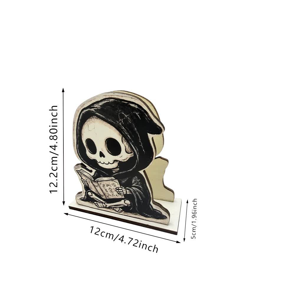 Niedlicher vertikaler Taschentuchständer mit Sensenmann- und Piratenskelett-Motiv - image 7
