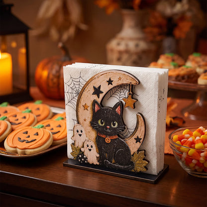 Halloween-Serviettenhalter aus Holz - image 7