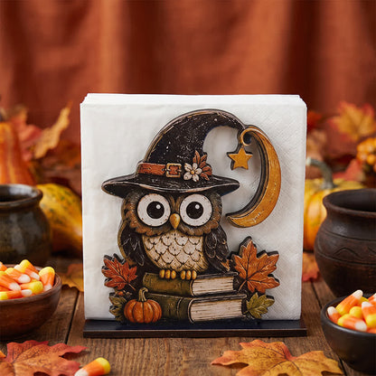 Halloween-Serviettenhalter aus Holz - image 0