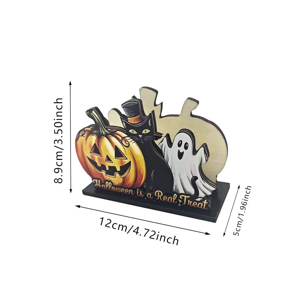 Gruseliger Serviettenhalter aus Holz für Halloween - Echter Leckerbissen Katzengeist - 4 Stück - image 9