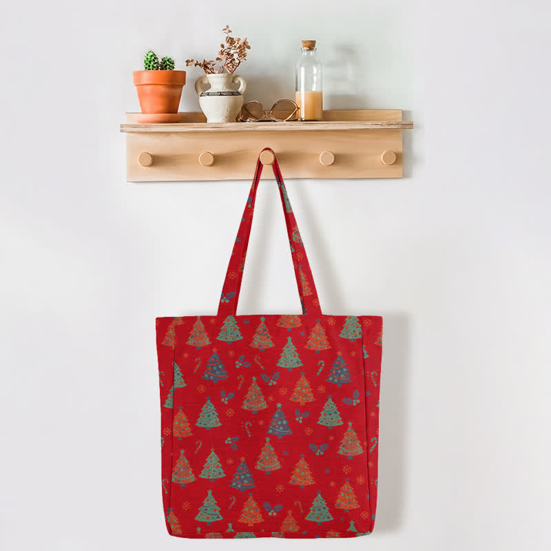 Weihnachtsbaum-Baumwolltasche Schultertasche - image 3
