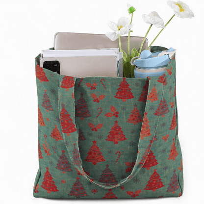 Weihnachtsbaum-Baumwolltasche Schultertasche - image 5