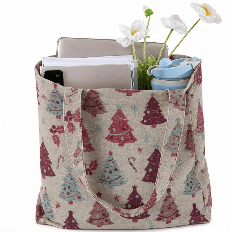 Weihnachtsbaum-Baumwolltasche Schultertasche - image 14