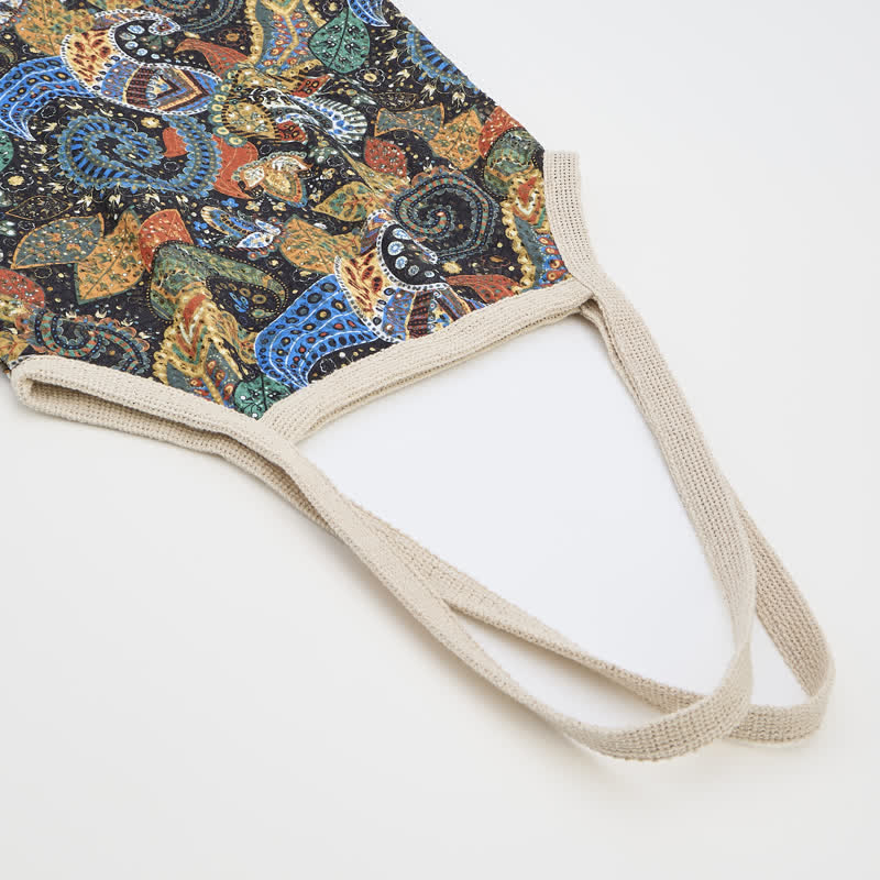 Boho-Blumen-Tragetasche Schultertasche - image 5