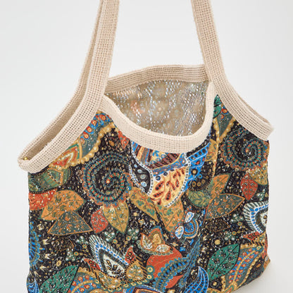 Boho-Blumen-Tragetasche Schultertasche - image 3