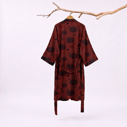 Rot-schwarzer Halloween-Monster-Baumwollkimono - image 1