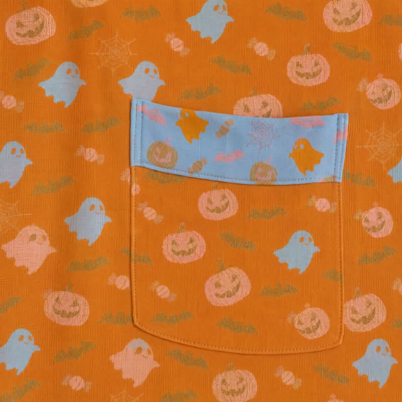 Mehrfarbiger Kürbis-Halloween-Baumwollkimono - image 4