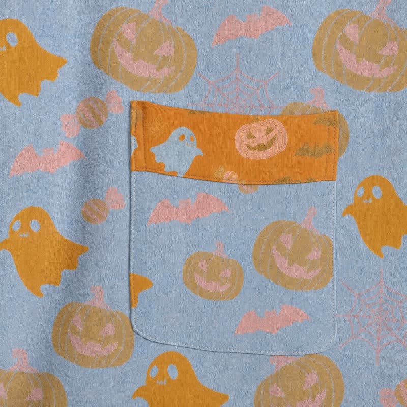 Mehrfarbiger Kürbis-Halloween-Baumwollkimono - image 9