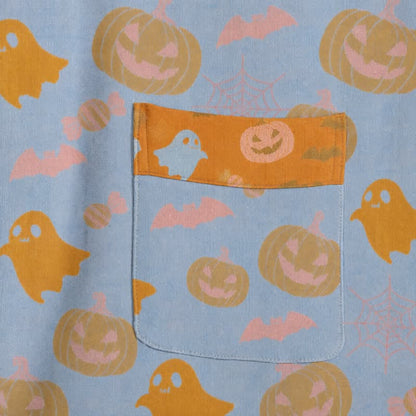 Mehrfarbiger Kürbis-Halloween-Baumwollkimono - image 9