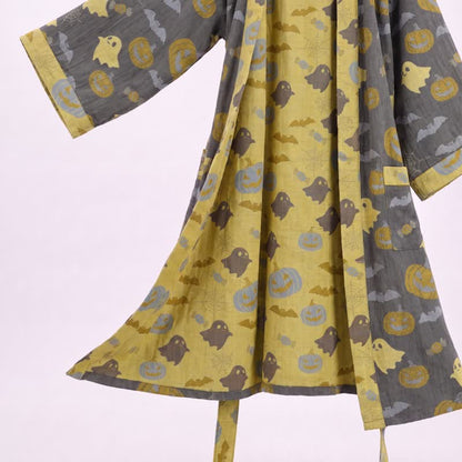 Mehrfarbiger Kürbis-Halloween-Baumwollkimono - image 18
