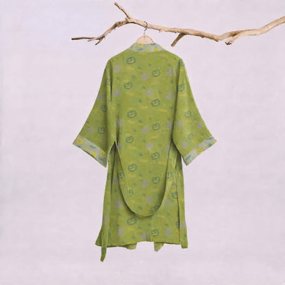 Mehrfarbiger Kürbis-Halloween-Baumwollkimono - image 21