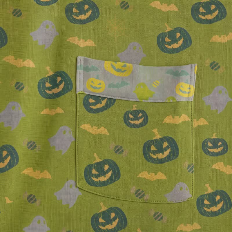 Mehrfarbiger Kürbis-Halloween-Baumwollkimono - image 24