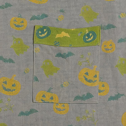 Mehrfarbiger Kürbis-Halloween-Baumwollkimono - image 29
