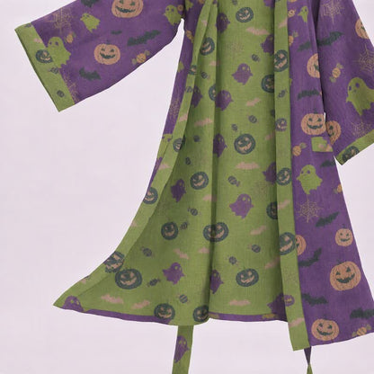 Mehrfarbiger Kürbis-Halloween-Baumwollkimono - image 33