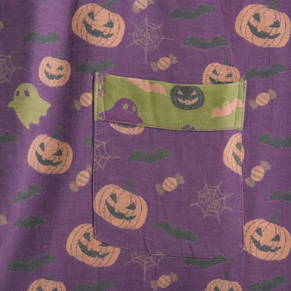 Mehrfarbiger Kürbis-Halloween-Baumwollkimono - image 34