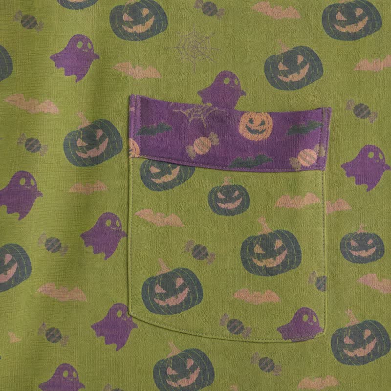 Mehrfarbiger Kürbis-Halloween-Baumwollkimono - image 39