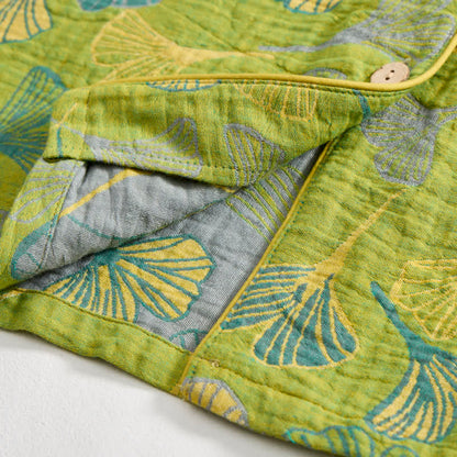 Naturinspiriertes Loungewear-Set aus Baumwolle mit Ginkgoblattmuster - image 7