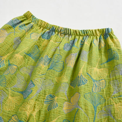 Naturinspiriertes Loungewear-Set aus Baumwolle mit Ginkgoblattmuster - image 9