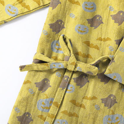 Halloween-Geister-Kürbis-Baumwollkimono-Pyjama-Set - image 23
