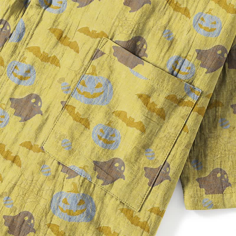 Halloween-Geister-Kürbis-Baumwollkimono-Pyjama-Set - image 22