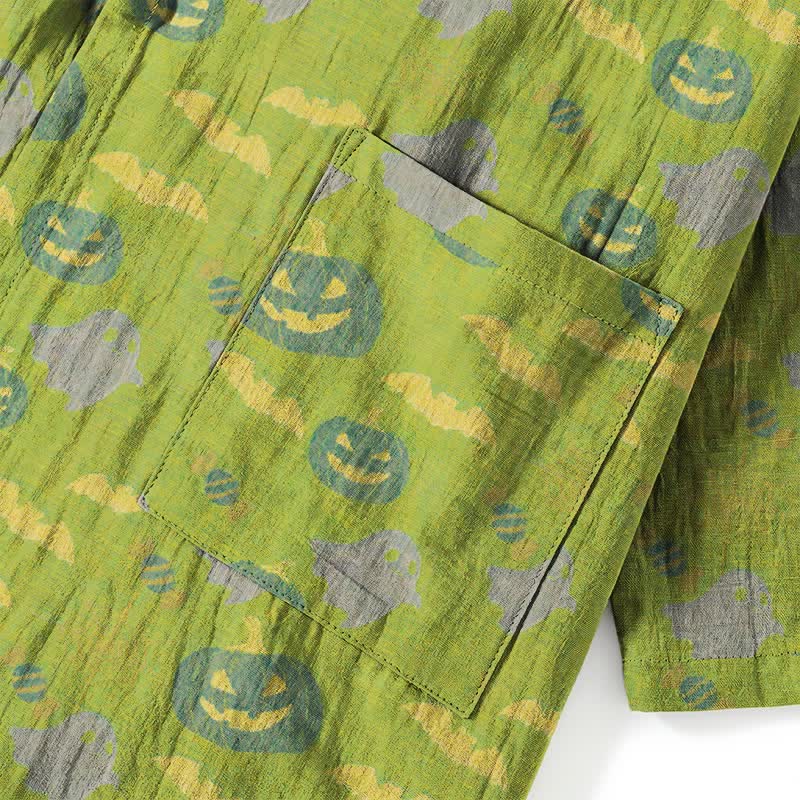 Halloween-Geister-Kürbis-Baumwollkimono-Pyjama-Set - image 38