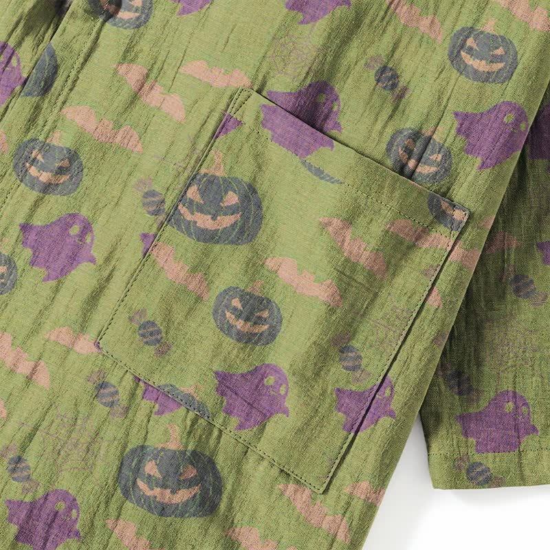 Halloween-Geister-Kürbis-Baumwollkimono-Pyjama-Set - image 62
