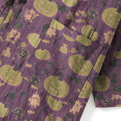Retro Halloween Kürbis Kimono Pyjama Set - image 3