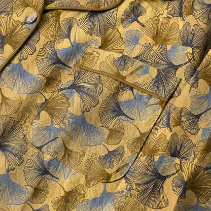 Pyjama-Set mit Ginkgoblatt-Kragen - image 3